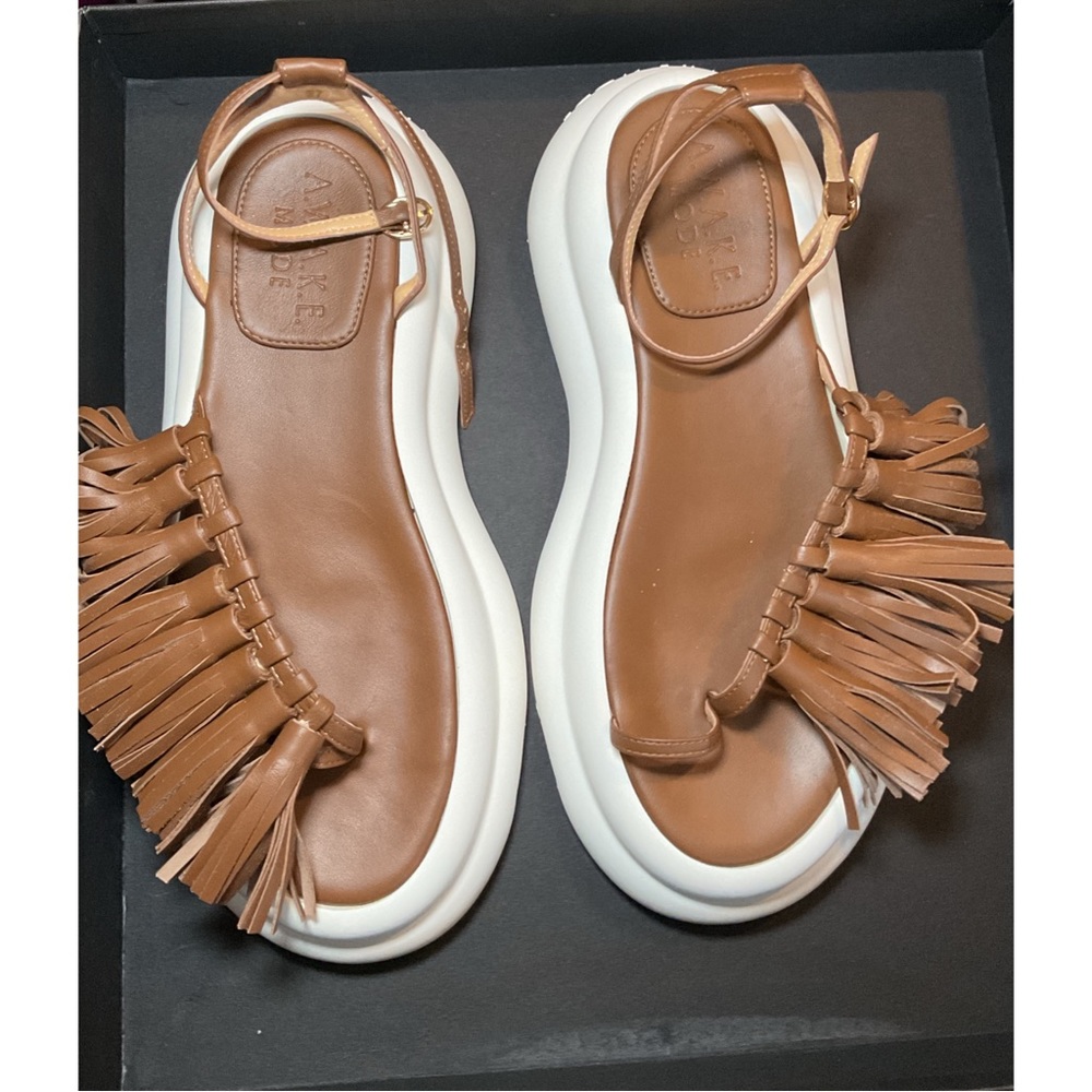 A.W.A.K.E MODE ~Asymmetric Delta Tassel Sandal (NWT)